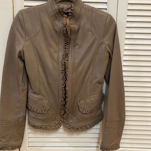 Real leather jacket made in Italy never worn